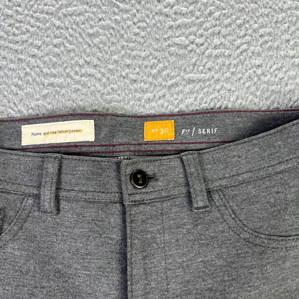 Pilcro Letterpress Serif Pants Women 30 Gray Tapered City Modern Anthropologie - Picture 6 of 13